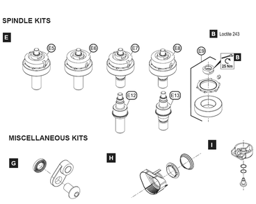 Figure 4 Diagram and Parts List for CP3850-60AB  Chicago Pneumatic Sander